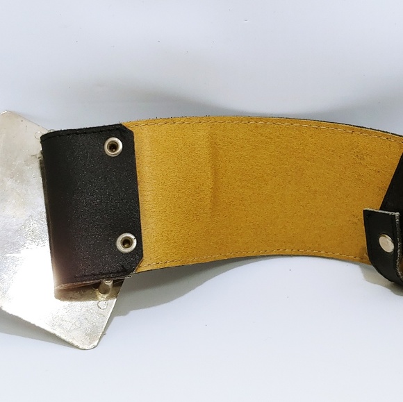 Women's 37" German Top Genuine Leather Black Belt - Picture 4 of 5